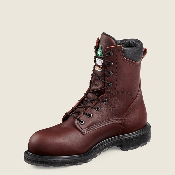 Red Wing Safety Boots Burgundy - Mens Supersole® 2.0 - 8-inch Csa Toe - 5782-DTYZC